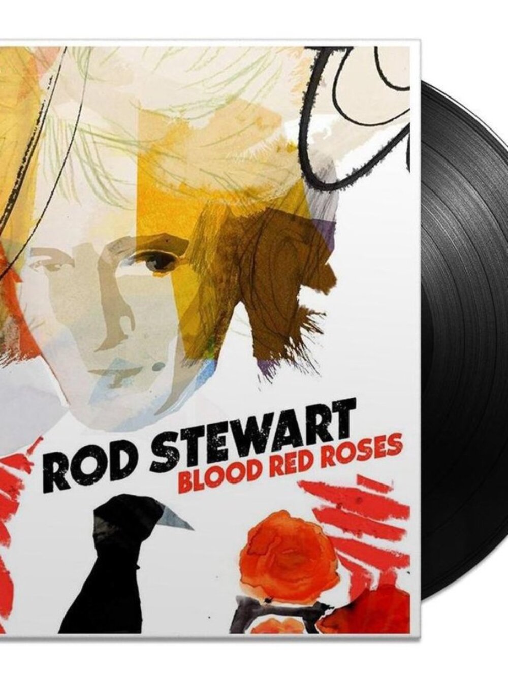 🎵Rod Stewart Blood Red Roses Vinyl LP New Sealed Unopened